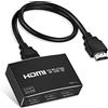 NEWCARE 4K HDMI Splitter 1 in 3 Out, 1×3 HDMI Splitter Support 4Kx2K, 1080P, 3D, HDR, DTS/Doby-TrueHD for Xbox PS5/4 Fire Stick Roku Blu-Ray Player Apple TV,NOT Supported Extend(HDMI Cable Included)