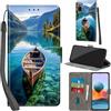 Haninsuze Cover per Xiaomi Redmi Note 10 Pro Custodia Cover Pelle Libro Portafoglio con Porta Carte Magnetica Protezione Antiurto Cuoio Flip Case Custodia Cover per Redmi Note 10 Pro, barca