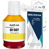 LCL Bottiglie d'inchiostro compatibile con la stampante GI56 GI-56 Y GI-56Y (1-Pack, 1Giallo 135ML) Sostituzione per Canon MAXIFY GX7050 GX6050 GX5050 GX4050 GX3050