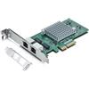 ipolex Scheda di rete Ethernet 1.25G, 2 porte RJ45+, NIC 10GbE rispetto a i350-T2, supporta Windows Server/Windows/Linux/Vista/VMware (non supporta Mac OS, modalità bypass)