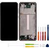 swark Display TFT da 6,4 pollici, compatibile con Galaxy A33 5G SM-A336E, SM-A336B (nero con cornice) LCD display touchscreen di ricambio + set di attrezzi (senza impronte digitali)