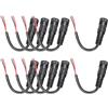 QUARKZMAN 10pcs Cavi Di Alimentazione DC Pigtail 3.5mm x 1.35mm 10cm Per PC