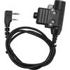 Vikye Adattatore PTT U94, Adattatore per Cavo PTT U94 Cavo Adattatore PTT U94 per Walkie Talkie Radio Bidirezionali Baofeng