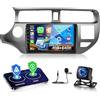 ETLFUCyber 8 Core 4G+64G Autoradio per Kia Rio 2012-2015 con Senza Fili Carplay e Android Auto, 9 Pollici Android Stereo Auto con WiFi/GPS/Bluetooth 5.1/DPS Hi-Res/FM RDS
