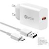 BOULESENM Caricabatterie, caricatore rapido con cavo 2 m, ricarica rapida 3.0, adattatore per ricarica telefonica per note13/13C/13 Pro/14C/14T/14T Pro/14/12/12 Pro 5G/11s/11/A3/10/10 Pro/9/9 Pro