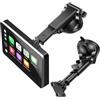 EEEKit Supporto a ventosa girevole a 360°, per auto, cruscotto e parabrezza, per display portatile CarPlay, GPS, dashcam, autoradio, supporto di ricambio con 4 ganci posteriori da 7 a 11