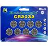 XURILAI CR2032 3v batteria al litio pulsante batteria della cellula della moneta per orologi calcolatrici led candele (8pack)