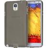 doupi PerfectFit TPU Custodia per Samsung Galaxy Note 3, Tappi di Polvere incorporatin Mat Trasparente Cover, Nero