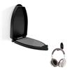 jinminamz Supporto Cuffie,Parete Stand Cuffie,Porta Joystick Pieghevole,Porta Cuffies Gaming Adesivo, Universale Supporto Gancio Cuffies per Appendere Tutti da Gioco/Audio/Wireless/Controller/Zaini(Nero)