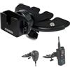 HYSHIKRA Supporto per lettore CD da auto, per walkie-talkie, rotazione a 360°
