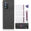 Garsent Sostituzione Vetro Posteriore per Z Fold 2 con Obiettivo Fotocamera, Nastro Preinstallato per ZFold 2 SM-F916 5G Versione Z Fold2 5G F916 Parte Coperchio