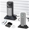 JJC Supporto in silicone per Insta 360 X5 X4 con piastra adesiva