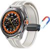 PaceBid 22mm Silicone Cinturino per Xiaomi Watch S5/S4 47mm/S4 Sport/S3 | per Xiaomi Redmi Watch 5 Active/5 Lite/S1 Pro/S1 Active,Watch5/Watch2/2 Pro, 22mm Silicone Magnetico Watch Band, Starlight