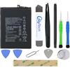 OnlyTech - Kit di riparazione Batteria di ricambio Premium HB496590EFW per Huawei Honor X6 / X7 / X8 5G / Honor 70 Lite - 5000mAh - Qualità identica con 10 strumenti e adesivi