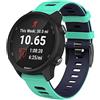 WIIKAI Wikai, Cinturino di Ricambio per Garmin da 20mm, in Silicone, Compatibile per Samsung Gear S2/Gear Sport/Galaxy Watch ActiveWatch,per Garmin Forerunner 245/M/645/645MUSIC, Approach S40.
