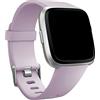 Panda Bobo Cinturino in silicone compatibile con Fitbit Versa, piccolo, viola chiaro - morbido cinturino di ricambio sportivo in TPU per Versa 2, Versa Lite, Versa SE, impermeabile con fibbia abbinata al colore