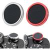 FOTGA Set di 2 otturatori per fotocamera in pelle PU, per Fuji X-M5 X-T50 X100VI X-T5 X-T4 X-T3 X-T30 II X-E4 X-E3, per Nikon ZF DF, per Leica M10 M9 M8 M7 (argento e rosso