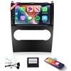 Podofo Autoradio Carplay per Mercedes-Benz Classe B/Classe A 2008-2011, touchscreen da 9 2G+64G con Wireless Carplay Android Auto, Bluetooth/GPS/WiFi/FM/RDS/HiFi/USB+Telecamera posteriore