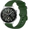 GIOPUEY Cinturini Compatibile con Oppo Watch X2, Morbido Silicone Cinturino [Resistente all'Usura] [Traspirante] - Dark Green
