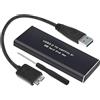 ZISONIX M.2 SATA Adattatore USB 3.0 a Hard Disk NGFF SSD, alloggiamento esterno SATA III Cover 2280, 2260, 2242, 2230 Chiave B + M, NGFF, SATA3 Caddy UASP 5 GB/s - per Win10/8/7/Vista/XP/Linux/Mac OS
