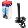 SQUADO - Antenna TV Digitale Terrestre DVB-T Portatile 25DB per Auto Camper, Base Calamitata