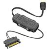 Plyisty Controller ARGB Controller RGB 5V 3 Pin, Telecomando con Striscia Luminosa per Alimentatore SATA, Ventola per PC, Striscia Luminosa (BLACK)