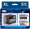 Jagute 2500XL Cartucce d'inchiostro Compatibili con Canon PGI-2500XL PGI 2500