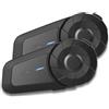 QSPORTPEAK Interfono casco moto bluetooth, MX1 auricolari moto casco per caschi da moto per 2 piloti ,portata 800m,CVC + DSP Funzione di Riduzione del Rumore, Assistente Vocale,IP67 Impermeabile,2 pezzi