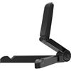 Topways® Multiangolo regolabile nero universale portatile pieghevole in plastica supporto per iPad Mini Air, Samsung Galaxy Tab Tutti gli altri 7-10 pollici Tablet PC (nero)