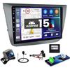 Hikity 2+64GB Android 15 Autoradio per Seat Altea 2004-2016 Radio Senza Fili Carplay Android Auto mit Schermo 9 Pollici Auto Radio BT Mirror Link Backup Camera Navi GPS WiFi FM RDS SWC EQ
