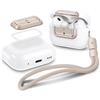 Spigen Lock Fit M [EZ FIT], Clip protettiva con Chiusura Sicura, Compatibile con Cuffie, AirPods Pro 2 (2023/2022) / AirPods Pro (2019) e con cinturino - Starlight