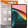 REY Pack 2X Pellicola salvaschermo per XIAOMI Pad 5 11 - Pad 5 PRO 11, Vetro temperato, di qualità Premium
