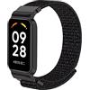 Lonkenn Cinturini per Xiaomi Redmi Smart Band 2, Cinturini di Ricambio, Cinturino in Nylon Sportivo, Nylon Traspirante Uomo Donna Braccialetti di Ricambio Regolabili per Redmi Smart Band 2-Nero