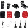 HSU Supporti Casco per GoPro, Attacchi Attacco Casco con 3M Adesivo, Braccio Estensione Accessori per Videocamere Hero 12/11/10/9/8/7/6/5/4/3