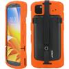 MOBILIS Custodia per terminale Zebra TC53e TC53 TC58 con zampa di sequestro antiurto e porta penna, custodia rinforzata protezione militare, prodotta in Francia, Antimicrobico, arancione fluorescente