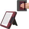 kwmobile Custodia Compatibile con Kobo Libra 2 - Cover Chiusura Magnetica Autosleep con Leggio e Portatessere - rosso scuro