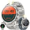 ZPIMY AMOLED 1,85 Orologio da uomo rotondo con funzione telefono, batteria 710 mAh, orologio fitness impermeabile con torcia elettrica, contapassi SpO2, 123 modalità sportive, tracker di attività per