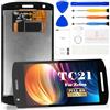 SRJTEK Ricambio per schermo Zebra TC21 per Zebra TC26 LCD Digitizer Kit di riparazione per Zebra TC21/TC26 Touch Screen Display Assembly Ricambio (nero)
