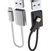 Kefiany Adattatore Micro USB maschio a USB-A femmina (confezione da 2) Adapter OTG 3.0 Fotocamera Tablet Lettore Schede Connettore Dati Connessione Flash Drive Tastiera Mouse Foto Compatibile con Samsung S6