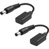 JSADZKJ Cavo di alimentazione da USB tipo C a DC 5,5 mmx2,1 mm Cavo di prolunga da USB-C femmina a DC5521 maschio 5,5x2,1 mm a cavo di alimentazione USB-C per Laptop Router10cm (2 pezzi)