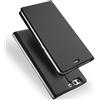 Verco Huawei P10 Cover, Custodia a Libro Pelle PU per Huawei P10 Case Booklet Protettiva [magnetica integrata], Nero
