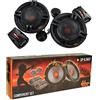 SP Audio 1 kit a 2 vie SP-6.5KIT SP6.5KIT da 6,5 16,50 cm 165 mm di diametro 180 watt rms 360 watt max 2 woofer 2 tweeter 2 crossover auto 4 ohm, a coppia