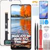 YHX-OU 6.52'' Nero Schermo per ZTE Blade A72 5G 7540N ZTE Blade A52 LCD Display Touch Screen Digitizer Ricambio Assembly con Utensili Inclusi + Vetro temperato