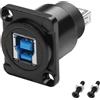 MEIRIYFA Adattatore USB 3.0 tipo B a USB tipo A, adattatore tipo D USB 3.0 AF/BF adattatore tipo A femmina a USB B stampa convertitore estensore - 5 Gbps per PC scanner fax