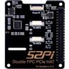 GeeekPi Dual FPC PCIe Hat for Raspberry Pi 5, B12 Hat 1 to 2 PCIe Interface with 40Pin GPIO Pin Header for Raspberry Pi 5, FPC Ribbon Cavi Included