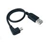 System-S Cavo Micro USB 2.0 a Sinistra ad Angolo di 90 Gradi Angolo Spina Adattatore Cavo Dati Ricarica Cavo Circa 27 cm