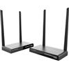 FAIRBEE Trasmettitore e ricevitore HDMI wireless, 4K Wireless H-DMI, KVM, telecomando IR, uscita HDMI, plug & play-5G Stream video e audio extender per laptop, fotocamera, TV box a monitor.