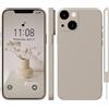 WXX Custodia in silicone per iPhone 14, sottile e sottile, con microfibra, antigraffio, per iPhone 14 da 6,1, colore: grigio titanio