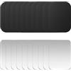 xinxinlovee Piastra Metallo per Supporto Magnetico da Auto con Adesivo, Confezione da 20 Placche Metalliche Sostitutive Universali Compatibile con Supporti Magnetici (10 Nero 10 Argento)