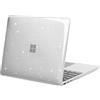 MOSISO Case Solo Compatibile con Microsoft Surface Laptop Go 2/1 12,4 Pollici 2022 2020 Release (Modelli: 2013 & 1943), Protettivo Glitter Scintillante Plastica Custodia Rigida, Chiaro Cristallo